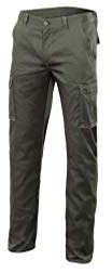 VELILLA 103005S Pantalon stretch multipoches Vert chasse Taille 40
