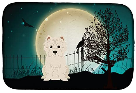 Caroline's Treasures BB2232DDM - Escobilla de secado, Escurridor de Bayetas para Halloween, 14 x 21, multicolor