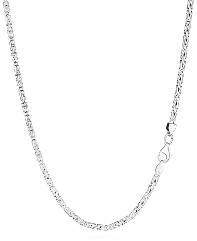 NKlaus Königskette aus 925er Sterlingsilber 60cm lang 2,3mm breit 1 Stück