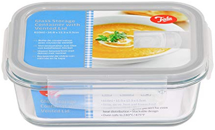 Tala Plat à rôtir en verre transparent 680 ml Plat de cuisson