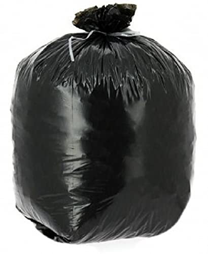 Bolsas de basura | con enlace deslizante | 100 litros | Negro | Grosor 34 μ | Paquete de 100 bolsas