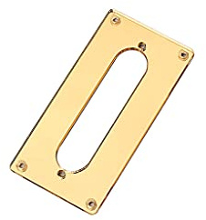 Alnicov Humbucker zu Single Tonabnehmer Adapter Montagering für Telecaster Gitarre Bridge Tonabnehmer, goldener Acrylspiegel