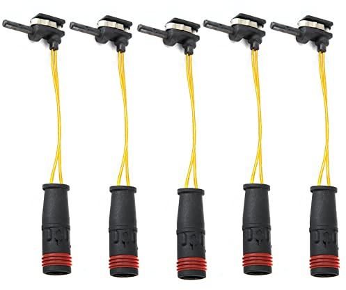 Reemplazo del Sensor de Desgaste de la Pastilla de Freno de 5 Piezas Sensor de Desgaste de Pastillas de Freno de Coche Accesorios de Coche 2115401717 Apto para Mercedes Benz CLK SL C E Clase S