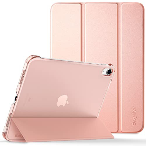 EasyAcc Custodia Cover Compatibile con iPad 10a Generazione/iPad 10.9 2022, Cover Posteriore Opaca Ultra Sottile Traslucida con Funzione Auto Wake Up/Sleep,Oro Rosa | iPad 10a Generazione 10.9 (2022) (A2757/A2777), Cover Posteriore Opaca Ultra Sottile Traslucida, Oro Rosa