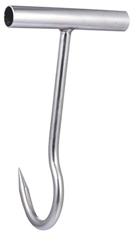 TEHAUX Gancio Per Acciaio Inossidabile Forma Di t Con Manico Strumento Per Macelleria e Cucina Facile Da Usare e Resistente Design Compatto Per Spazi Ridotti