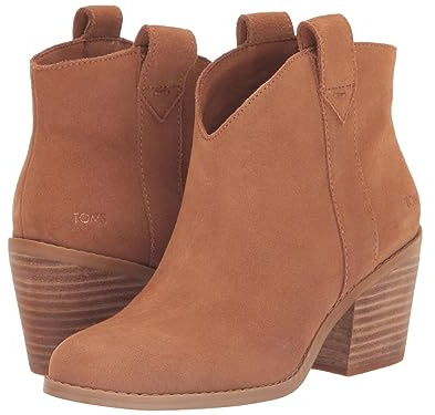 TOMS Women's Constance Ankle Boot, Tan Suede, 6.5 UK