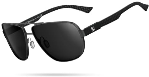 DUCO Cool Polarisierte Sonnenbrille Für Männer Mit UV-Schutz - Kohlefaser Tempel Herren Sonnenbrille Zum Fahren 3051