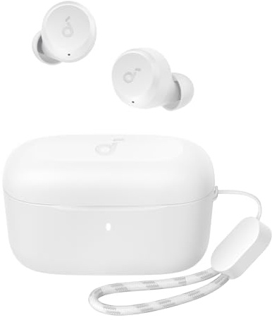 soundcore Anker A20i Bluetooth 5.3 Wireless Kopfhörer mit App für personalisierten Klang, 28 Stunden Spielzeit, wasserdicht, 2 Mikrofone für klare Anrufe, Einzelkopfhörer Modus