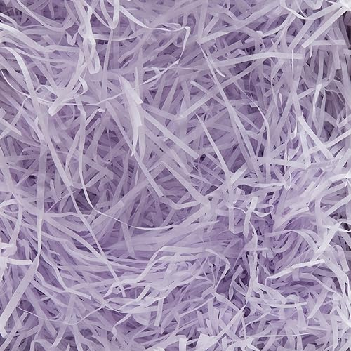 Geschreddertes Seidenpapier, 500 g, violett, geschreddertes Papier für Geschenkkörbe, Geschenkbox, ideale Geschenkkorbfüllung und Geschenkverpackung