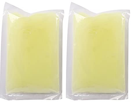 ANKROYU Cera di Paraffina Nutriente Idratante da 2 Pezzi, Cera di Paraffina da Bagno Riscaldante, Maschera di Bellezza Per Piedi E Mani, Adatta Sia Per Uso Professionale Che Domestico(limone)