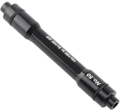 equlup Fahrrad-Rad-Gabelachse, 15-mm-Steckachsen-Nabenadapter auf 9-mm-Schnellspanner-Adapter, Fahrradausrüstung Für 100-mm-Vorderrad(Schwarz)