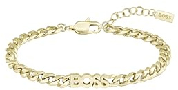 BOSS Jewelry Halskette oder Armband für Damen Kollektion KASSY FOR HER aus Gelbgoldenes Edelstahl