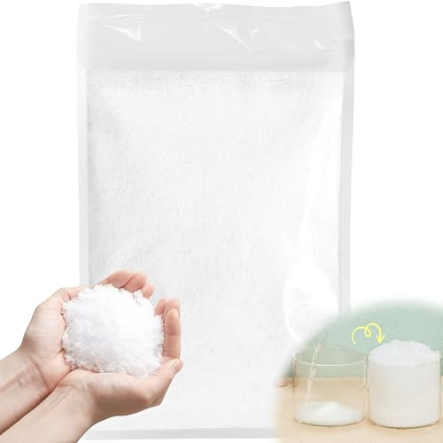 JOYIN 2oz/56g Weihnachts-Sofortschneepulver, weißer Kunstschnee, künstliche Schneeflocken, künstlicher Schnee, Kunstfüller für Weihnachtsbaumdekoration, Basteln, Weihnachtsfeier
