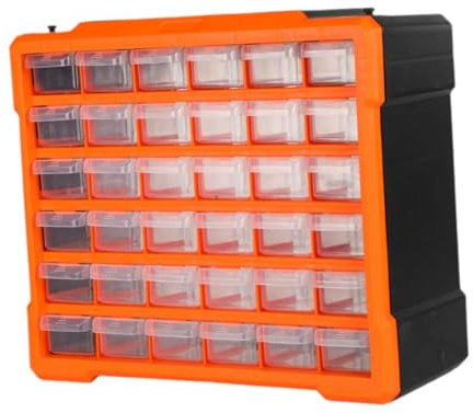 Fenteer Componenti Organizer 36 Cassetti Viti Contenitore di Stoccaggio Componenti Scatola di Stoccaggio per Garage Officina