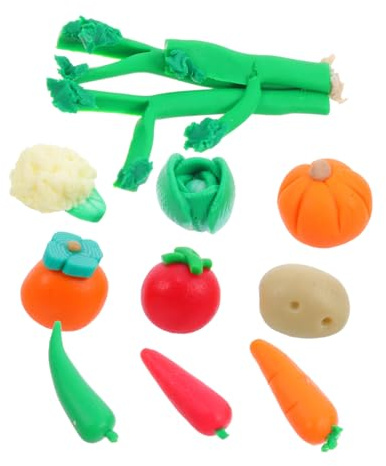 POPETPOP 10pièces Mini Carottes Décoratives Argile Polymère Modèles De Légumes Artificiels Fruits Et Légumes Réalistes pour Décoration De Jardin Et Intérieur