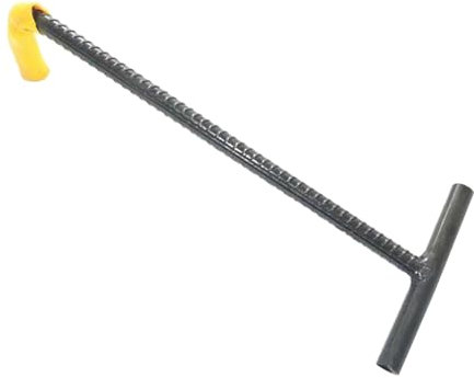 T Hook Manhole Hook Tool with Hoses Sewer Drain Lifting Key Door Lifter Hook Manhole Hook