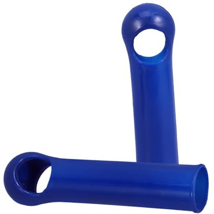 GLEAVI Broom Handle End Caps and Dustpan Handle Grips 19mm Plastic Replacement for Household Cleaning Tools with Hanging Tail Cover 2pcs Dark Blue