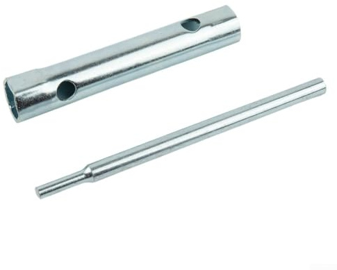 6-teiliges Rohrsteckschlüssel-Set, metrisch, 817 mm, mit doppelseitigem Rohrschlüssel und Drehmomentstange, für Automobil- und Heimwerker-Reparaturen