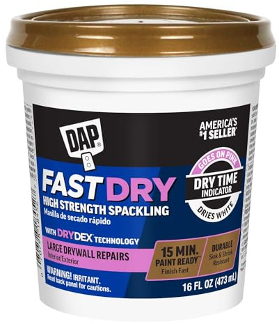 DAP Fast Dry High Strength Spackling with DryDex Technology, Pink/White, 16 oz (7079818450)