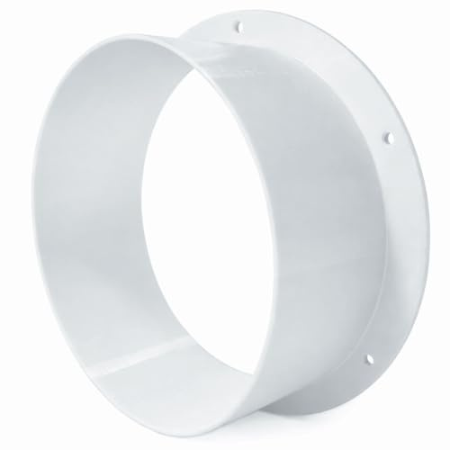Flangia da parete, flangia per tubi di collegamento, tubo di ventilazione, attacco da parete, tubo di scarico (Ø 130 mm)