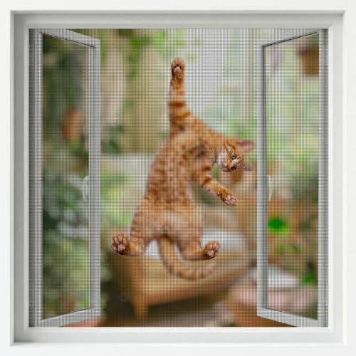 BKSAI Zanzariera Gatto senza Forare 130x150 cm Poliestere 320 g/m²
