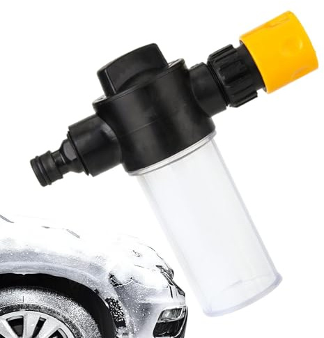 Spruzzatore per schiuma, solo per autolavaggio, contenitore per sapone da 100 ml, modulo di lancia a collegamento rapido a 4 poli, per tubi da giardino, per uso domestico, liquido regolabile a 3