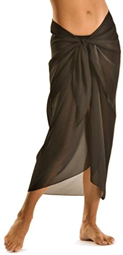 TOSKATOK® Frauen Mädchen Sexy stilvoller Strand Wickelrock Sarong Pareo in Unifarben