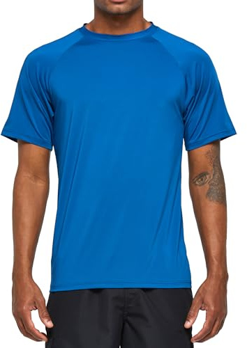 Arcweg Herren Rashguard UV T-Shirt Schwimm Shirt Kurzarm Schnell Trocknend Wassersurf-Shirt UPF 50 Tops Badeshirts