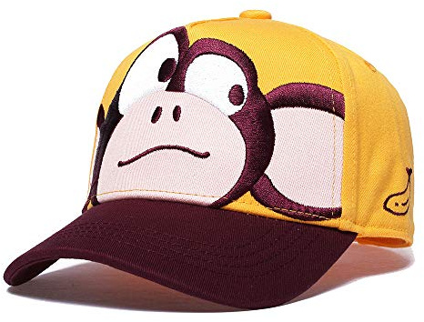 Barn basebollkeps barn sommar solhatt pojkar flickor djurdesign keps, gUL, 2-3 År