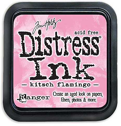Tim Holtz - Ranger Tim Holtz-Distress Stempelkissen Kitsch Flamingo, 3 x 3