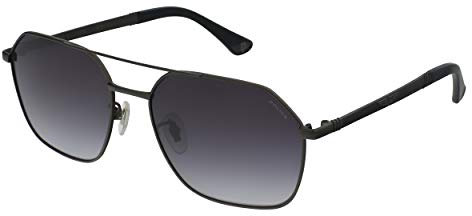 Police Unisex SPLC34 Sunglasses, Matt Gun Metal, 58