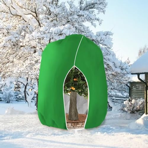 HERILIOS Winterschutz für Pflanzen, Frostschutz Pflanzenabdeckungen als Winterschutz, mit Reißverschluss für Baum Palmen Balkonpflanzen haube Zelt Atmungsaktiv - Reißfest，280x300cm Grün