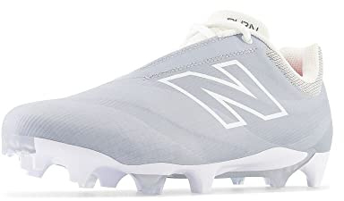 New Balance Unisex-Adult BurnX4 Lacrosse Shoe, Artic Grey/Grey, Men 10.5 N/Women 12 M