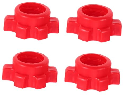 Happyyami 4 Stück Sicherungsring Teilschraube Rutschfestes Zubehör Vinyl Zum Drehen Metall Hantelstange Sport Oder Stangenklemme Hanteln Langhantelklemme Federklemme