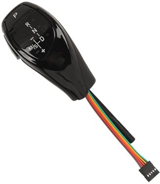Perilla de Palanca con Manija LED, Perilla de Cambio de Marchas LED Kit de Reequipamiento de Cabezal de Palanca de Cambio Tipo Pulgar con Botón de Inicio con un Clic (Negro
