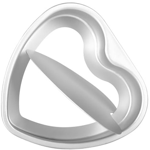 MAGICLULU Form in Herzform Kuchenblech Herz Herz-Backformen Kuchenform Brotbackofen nützliches Backblech Mikrowellen-Backplatte abnehmbar Schimmel Aluminiumlegierung Käse