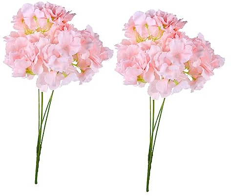 Cabilock 2piezas Hortensia Realista Decorativa para Hogar Dormitorio Habitación Infantil Dos Hortensias para Decoración de Eventos