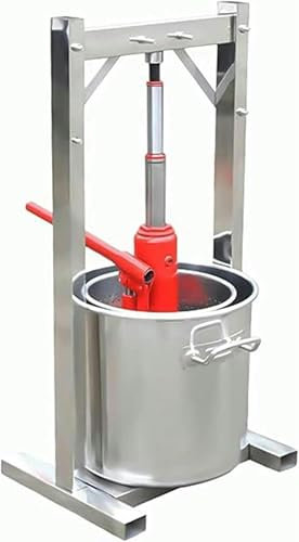 LYJYUJIE 12 L Saftpresse Fruchtpresse, Mobile Fruchtpresse, Maispresse Mit Handkurbel Und Pressnetz, Weinpresse, Werkzeugsatz, Scheibenpresse~/