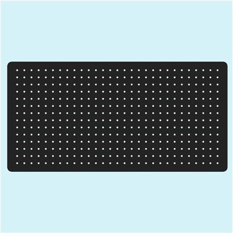 Pegboard Wall Panels Peg Board,Wall Mount Organizer Rack,Metal Pegboard Wall Organizer for Office Gaming Home(Color:Black,Size:80x40cm)