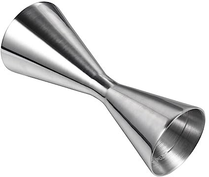 OUNONA Misurino per Barman Doppio Jigger in Acciaio Inossidabile 304, Bicchiere da Cocktail 30/60 Ml, Dosatore Preciso per Bar, Ristoranti e Uso Domestico