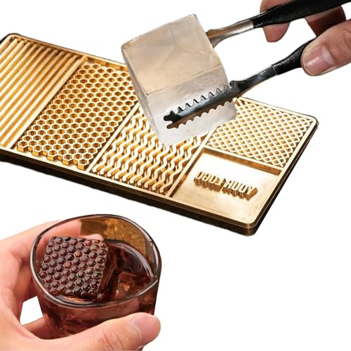 Vassoio per ghiaccio con logo personalizzato: utilizza la piastra di ghiaccio per creare un ghiaccio dal design trasparente per bevande, piatto perfetto accessorio da barista per cocktail di ghiaccio