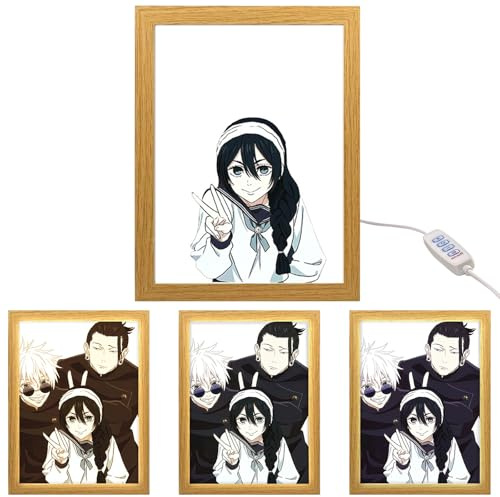 MeYuxg JJK Anime Beleuchteter Bilderrahmen, Anime LED Box, Kreative LED Bilderrahmen, Japanische Lampe für Wohnzimmern, Schlafzimmern, Cafés und Kinderzimmer (6)