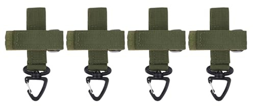 4 multifunktionale Handschuh-Karabiner, Outdoor-Kletterseil-Aufbewahrungsschnalle, langlebiger Schlüsselanhänger-Haken, Anti-Verlust