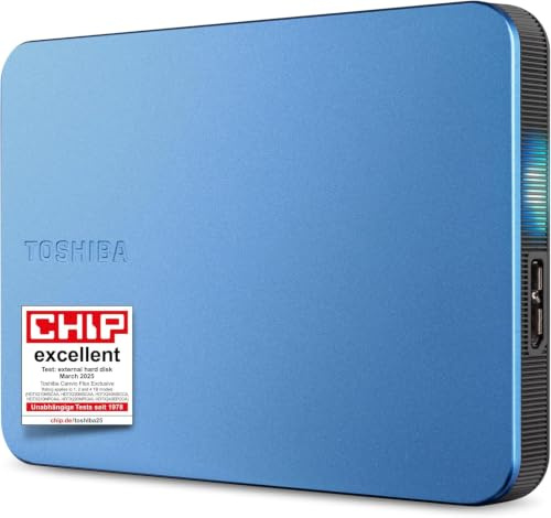 Toshiba Canvio Flex 2tb Externe Festplatte Usb 3.2 Gen1 Metallic Blue (hdtx220epcaa)