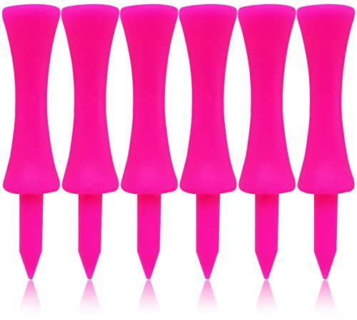 FINGER TEN Golf Tee plast värde 60 Count 70 57 50 44 38 31 mm blå röd het rosa orange gul vit välj färg och storlek Pink--2 1/4 60 Tees
