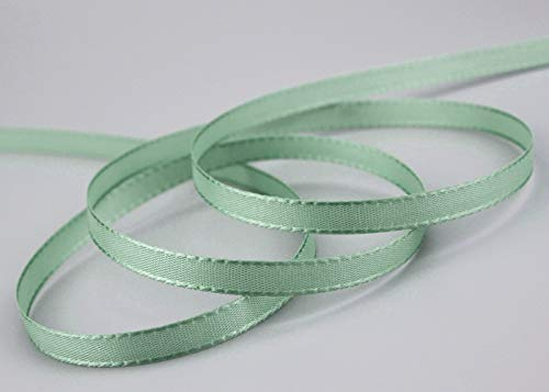 50 m x 8 mm TAFTBAND ALTGRÜN Patinagrün Grün Dekoband Geschenkband Stoffband Tischdeko Hochzeit Ostern Schleifenband Visco TAFT Kartengestaltung Basteln