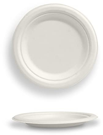 Platos llanos Ø 23 cm de pulpa de celulosa (500)