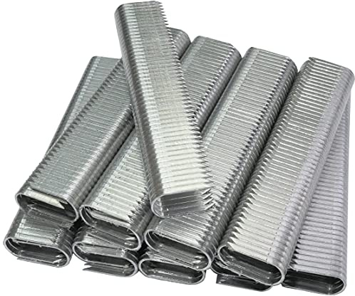 AERZETIX - C49648 - Lot de 2000 agrafes arrondies 12.0x7.7mm pour câbles et fils type 36 en forme ''U'' - accessoire d'agrafage pour agrafeuse manuelle - en acier trempé