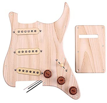Geladenes Schlagbrett Vorverdrahtet SSS. Ahornholz Pickguard Alnico V Pickups Für Stratocaster Guitar Vorverdrahtetes geladenes Schlagbrett