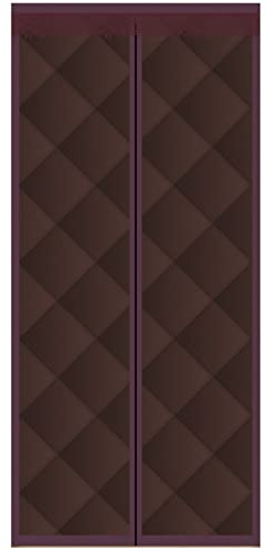 YWBXSHKD Rideau De Porte Isolant Phonique 90x210CM, Isolation Porte avec MagnéTique Moustiquaire, Anti-Bruit Chaud Coupe-Vent Climatisation Draperies avec Lourd Duty